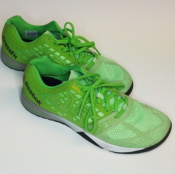 reebok shoes green colour